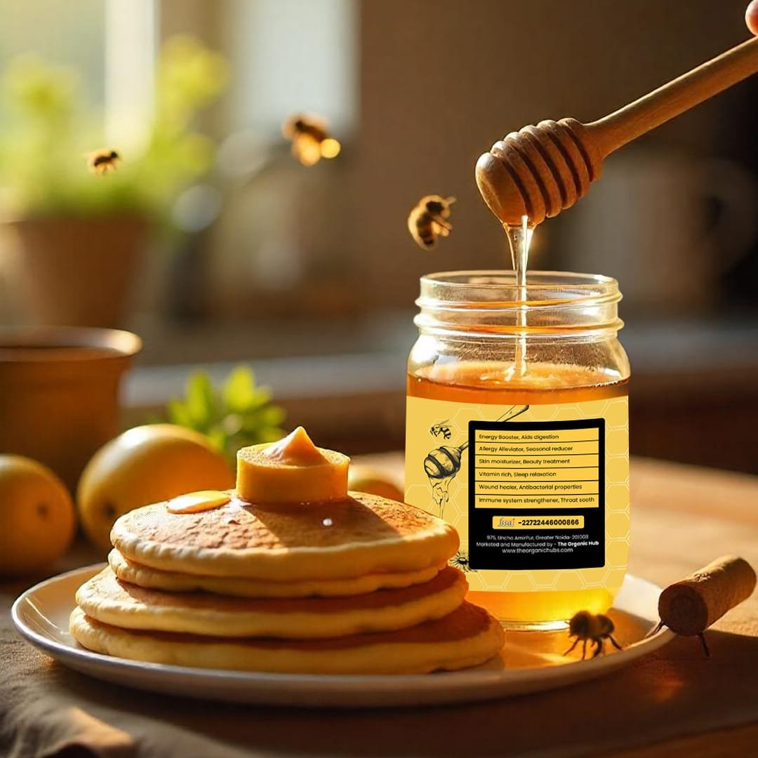 Organic Honey 500gm NMR Tested Unprocessed Unpasteurized Honey 